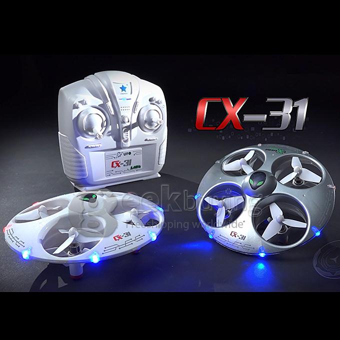 Cheerson CX-31 UFO 2.4G 6-Axis Gyro 3D Eversion With Headless Mode RC Quadcopter Left Hand Throttle - White