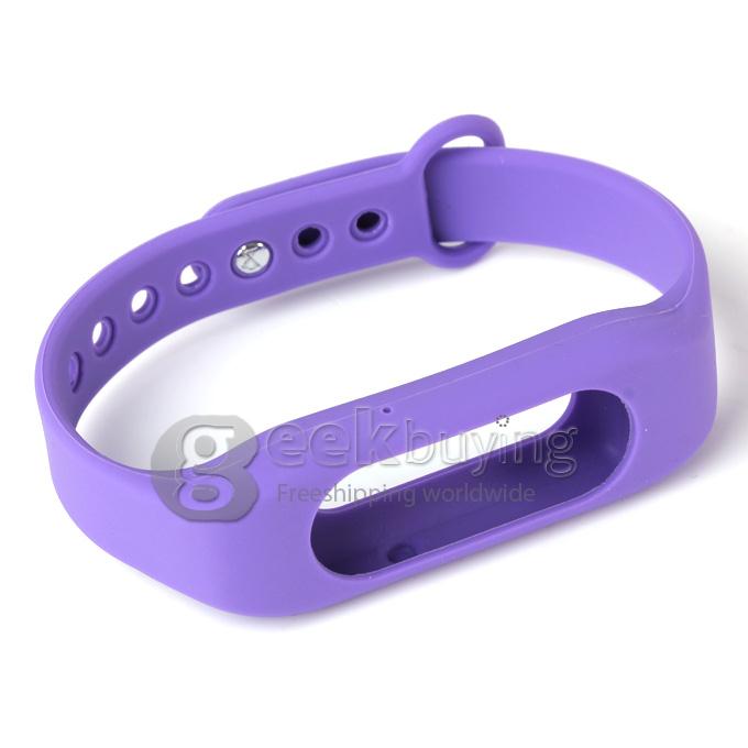 WR-06 Wearable Wristband Bracelet 4GB 70H Digital Voice Recorder Wrist Band WAV Recording Format - Purple