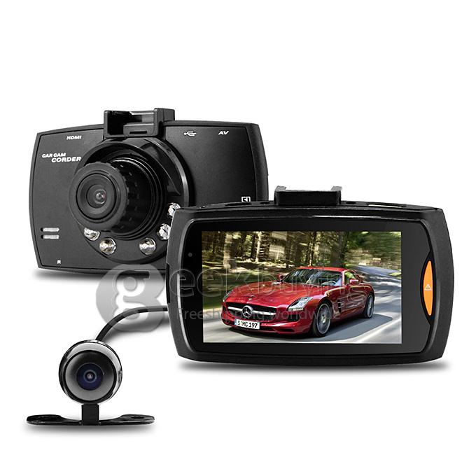 Blackview G30B 2.7 inch 1080P FHD Car DVR Dashcam Video Recorder 140 Degree Wide Angle Lens with Rear View Camera - Black