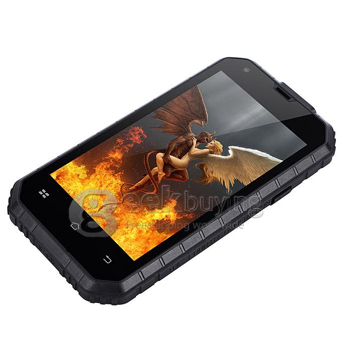 NO.1 M2 IP68 4.5inch Android 4.4 Smartphone MTK6582 Quad Core 1.3GHz 1GB 8GB 13.0MP 5.0MP 3G - Black