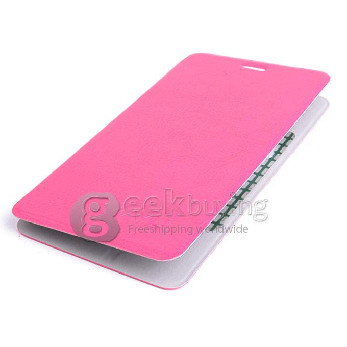Brand New Protective PU Leather Hard Case Cover Shell for JIAYU S3 - Rose