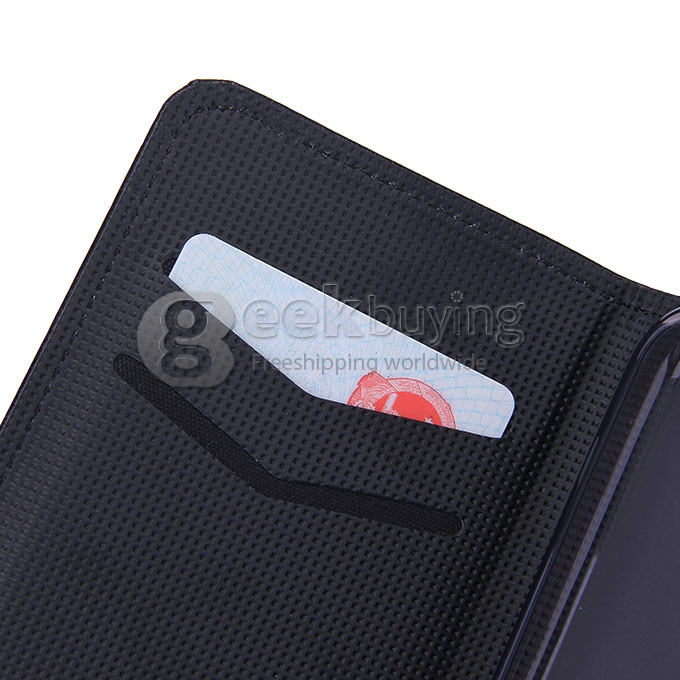 [HK Stock]Protective PU Leather Case Hard Case Cover with for ZTE Blade S6 Q7 5.5inch - Black