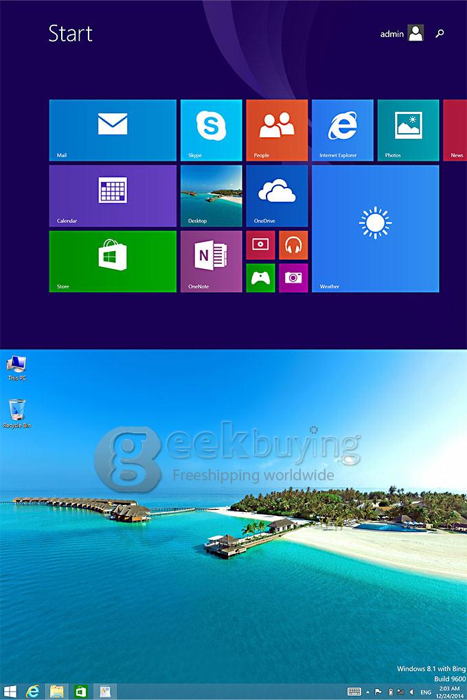 [HK Stock]Teclast X98 Air II Dual OS 2GB/64GB Win8 & Android 4.4 Tablet PC Intel Z3736F Quad Core 2.16GHz 9.7