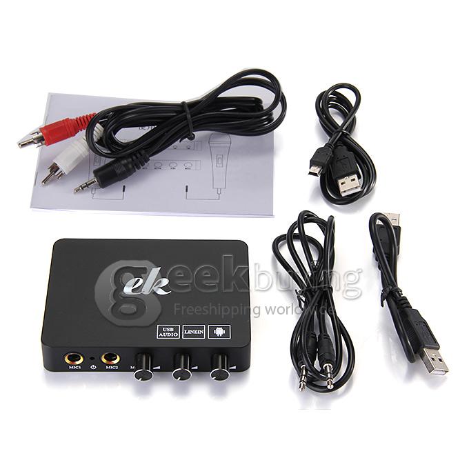 EK K1 USB Audio Multimedia Kara OK Player 50Hz-17KHz For Smartphone IPAD Smart TV TV Box MID