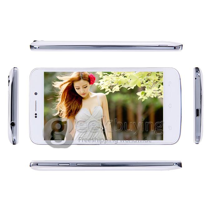 GOWIN A70 5.0 Inch QHD Pixels MTK6572 Dual Core 1.3GHz Smartphone Android 4.4 OS 8.0MP 3G GPS - White