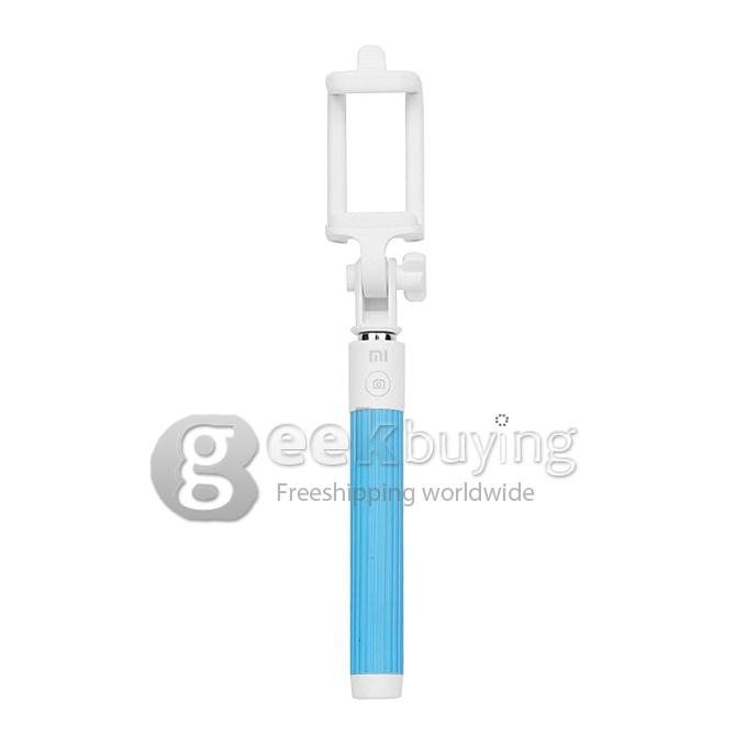 New Original Xiaomi Monopod Handle Stick Self-pole Bluetooth Collapsible Adjustable For iOS Android - Sky Blue
