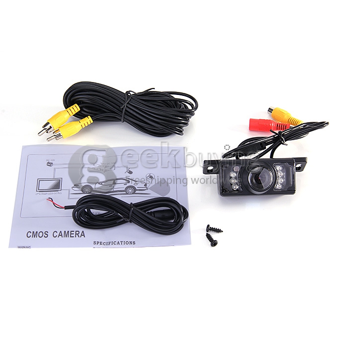 Hot Sale Weatherproof  Voice Warning Car Reversing Set w/4 Parking Sensors&Rearview Camera &7 inch TFT LCD Screen Rearview Mirror