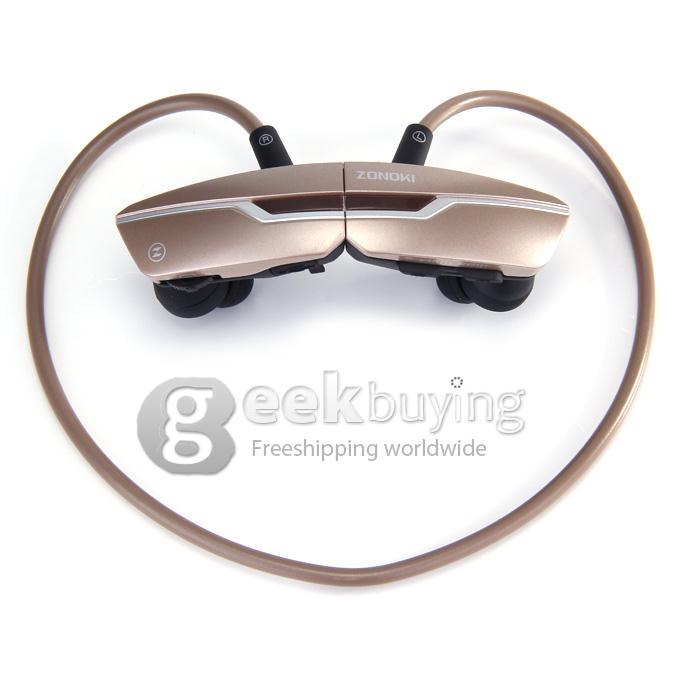 ZONOKI B97 Outdoor Neckband BT2.1+EDR 1Mbps Wireless Headphone Stereo Audio Headset With Magnetic - Coffee