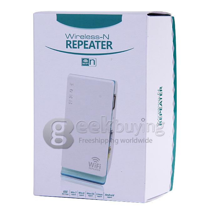 Portable MiNi Wireless-N WiFi Repeater Router Support AP Repeater Client Bridge IEEE Networking EU Plug - White