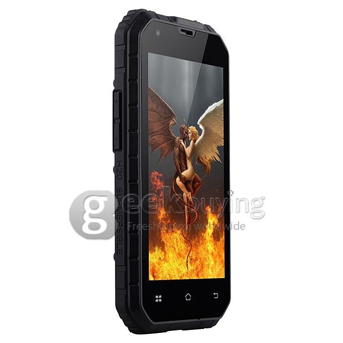 NO.1 M2 IP68 4.5inch Android 4.4 Smartphone MTK6582 Quad Core 1.3GHz 1GB 8GB 13.0MP 5.0MP 3G - Black