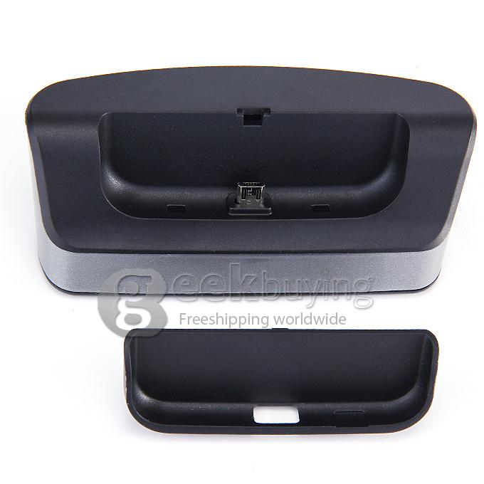 Desktop Charging Cradle USB Data Sync Dock Station for Samsung Galaxy S6 Edge /Galaxy S6 - Black