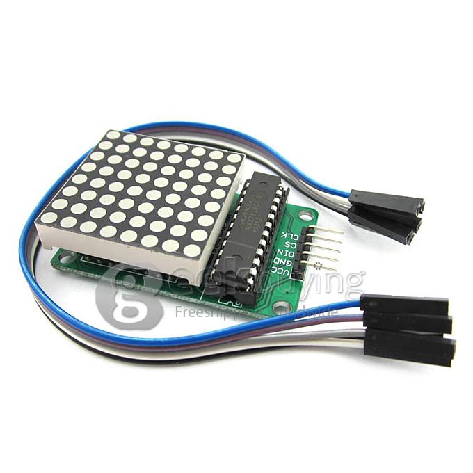 Max7219 Red Led Dot Matrix Display Module Microcontroller Module For 5182