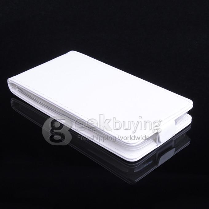 Protective Hard Cover Flip Stand Leather Case for ASUS Zenfone 2 5.5inch - White