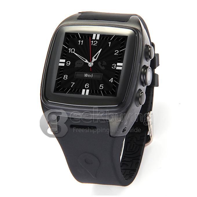 iMacwear SPARTA M7 1.54 Inch Touch Screen 3G Smart Watch Phone IP67 Waterproof Rating Android 4.4 Dual Core CPU - Black