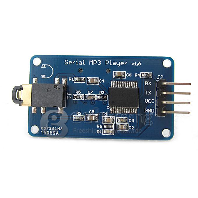 Arduino UART Control 9600bps Serial MP3 Music Player Module Compatible With RPi/STM32