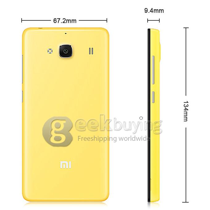 XIAOMI Redmi 2A 4.7 Inch 4G Smartphone Leadcore L1860C Quad Core 1.5GHz 1GB 8GB OGS HD Screen 8.0MP GPS+GLONASS - Yellow