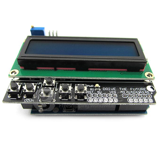 Micro USB UNO R3 ATmega328P Development Board+LCD 1602 Keypad Shield For Arduino