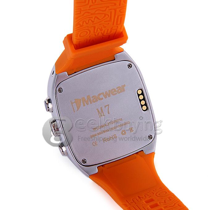 iMacwear SPARTA M7 1.54 Inch Touch Screen 3G Smart Watch Phone IP67 Waterproof Rating Android 4.4 Dual Core CPU - Orange