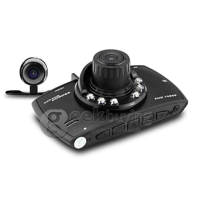 Blackview G30B 2.7 inch 1080P FHD Car DVR Dashcam Video Recorder 140 Degree Wide Angle Lens with Rear View Camera - Black
