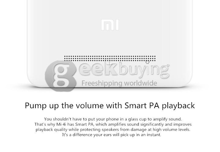 [HK Stock][EU Version]Xiaomi Mi 4i 5.0Inch 4G FDD-LTE Android 5.0 2GB 16GB Smartphone 64-bit Snapdragon615 Octa Core 1.7GHz 13.0MP - Black