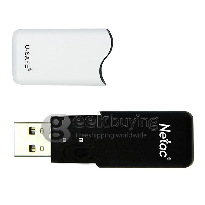 [HK Stock] Netac LangKe U235 8GB USB 2.0 U Disk With Protection Function - Black + White