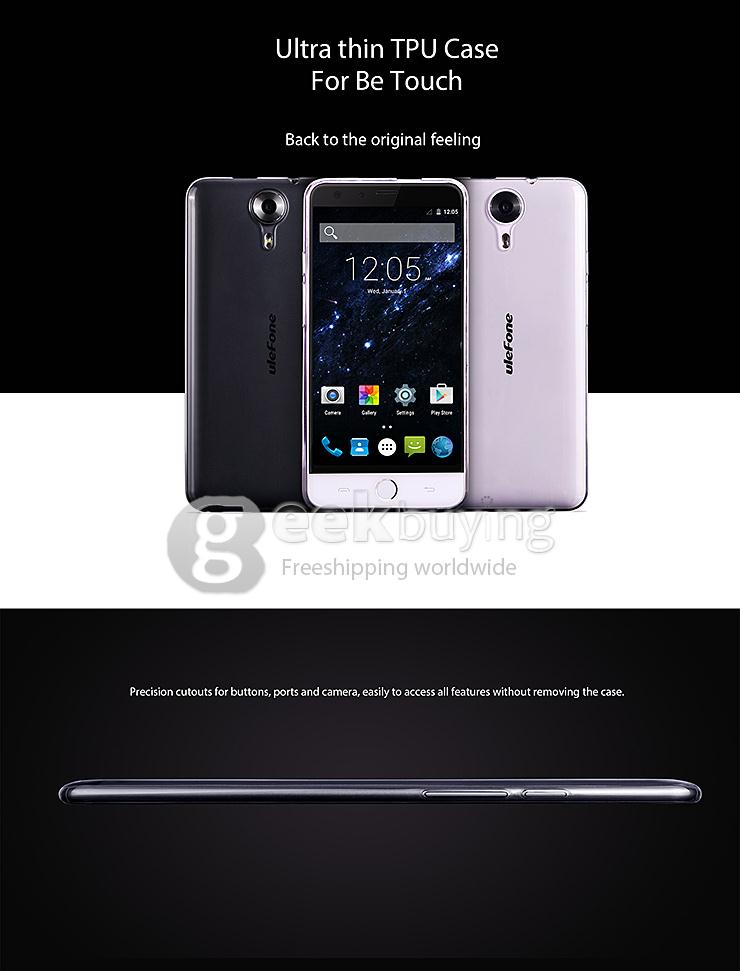 Original TPU Protective Cover Back Case for Ulefone Be Touch / Be Touch 2 / Be Touch 3 Smartphone