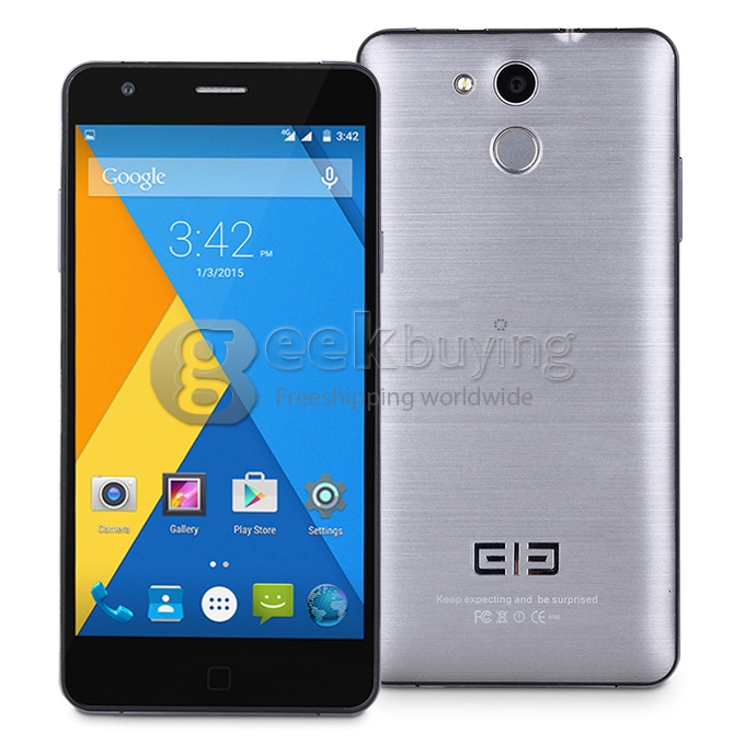 [HK Stock]Elephone P7000 64bit 4G LTE 5.5inch FHD Android 5.0 3GB RAM MTK6752 Octa Core 1.7GHz Smartphone 13.0MP Dual Camera - Black