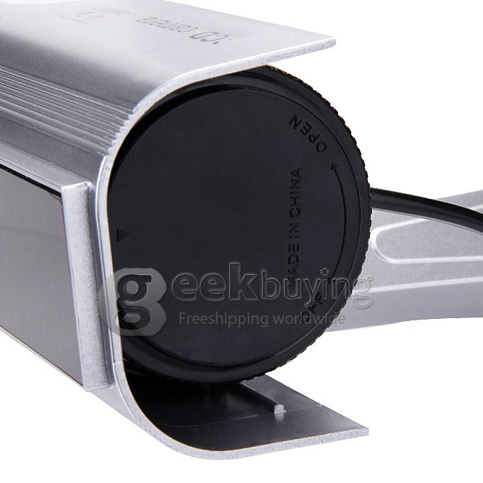Dummy Solar & Batteries Powered CCD Security Cameras With Flashing LED Red Light For Indoor And Outdoor Security Use