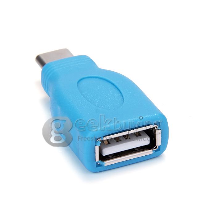 Type-C To Type-B Female USB 2.0 Adapter - Blue