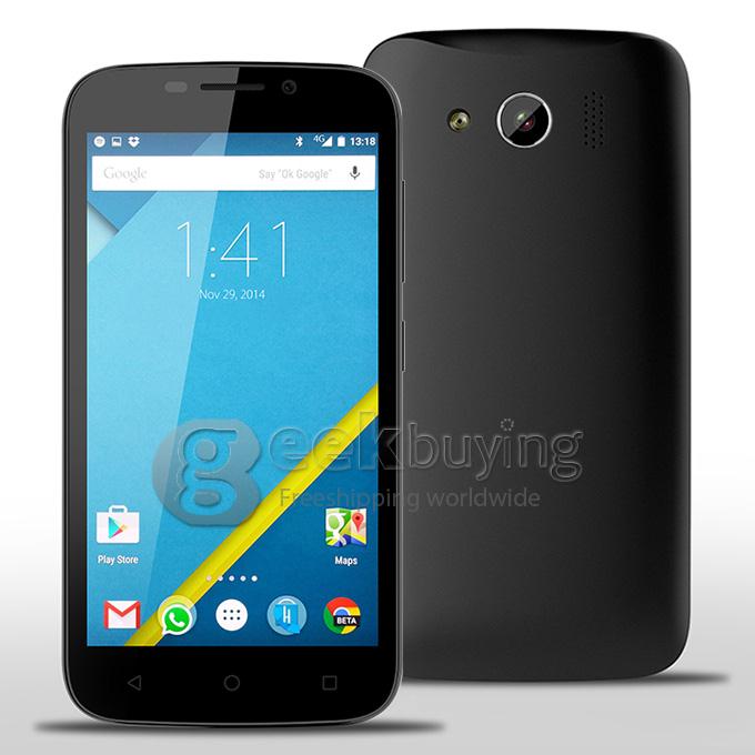 [HK Stock]Elephone G9 4.5inch 64bit 4G LTE Android 5.1 Smartphone MTK6735M Quad Core 1GB RAM 8GB ROM 8.0MP - Black