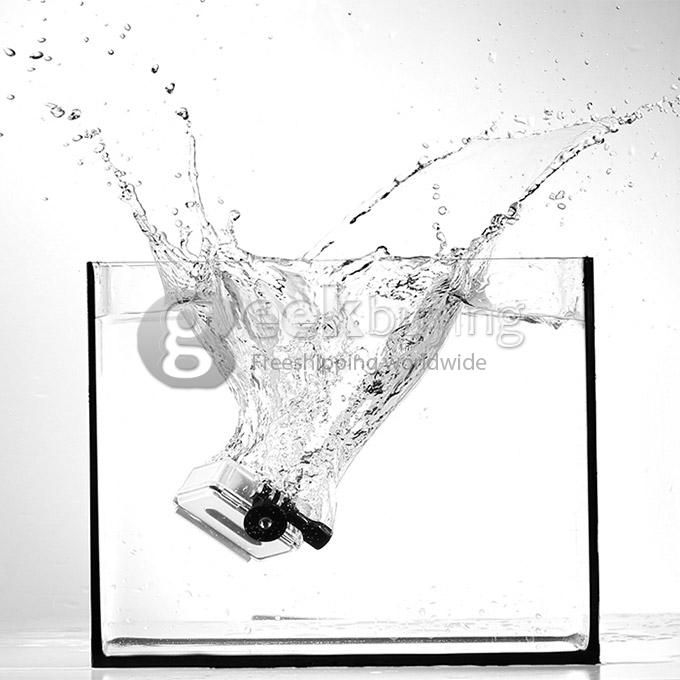 [HK Stock] Original Xiaoyi Waterproof Case for Xiaoyi Yi Xiaoyi Sports Camera Diving 40M Protective Housing - Transparent + White