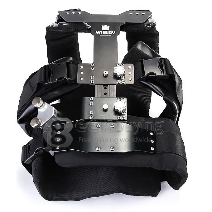 Wieldy HD-3600 Steadicam Triangle Double Damping Arms with Vest for Filming - Black