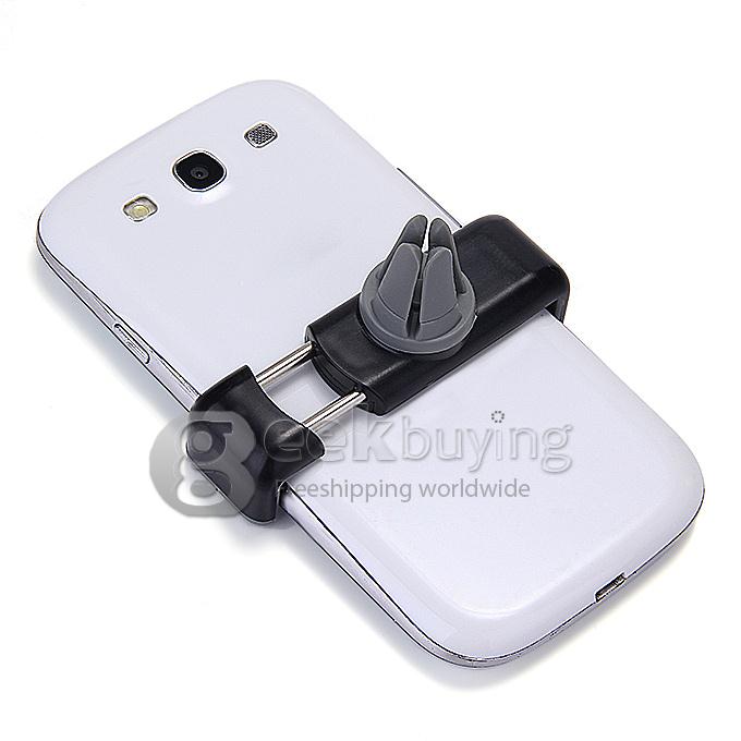 K5 Car Air Vent Mount Cradle Holder For Universal 5 Inch Phone Universal Stand Airframe Car Phone Holder- Black