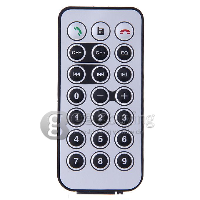 Car Kit MP3 Music Player Wireless FM Transmitter Radio Modulator With MIC Remote Control Support Handsfree SD TF card