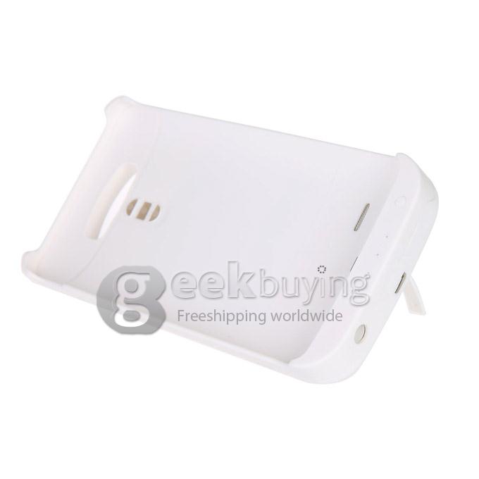 3200mAH External Backup Battery Powebank Cover Case With Home Key Button for LG G3 - White