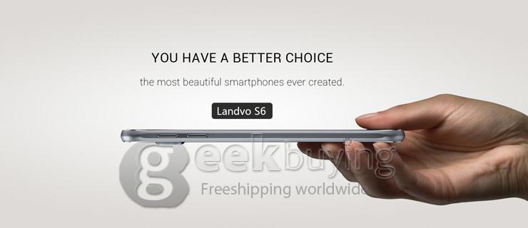 LANDVO S6 5.0Inch Android 4.4 Smartphone MTK6582 Quad Core 1GB/8GB IPS HD Screen 16.0MP Miracast LED Notification -White