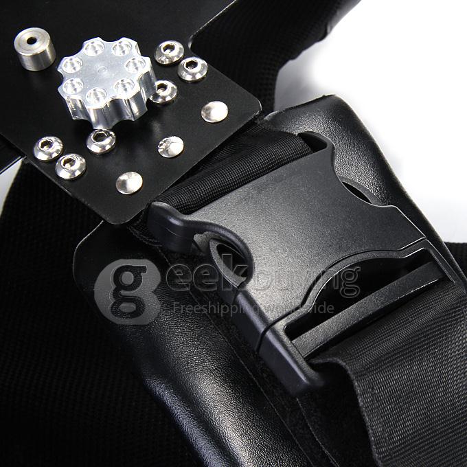 Wieldy HD-3600 Steadicam Triangle Double Damping Arms with Vest for Filming - Black