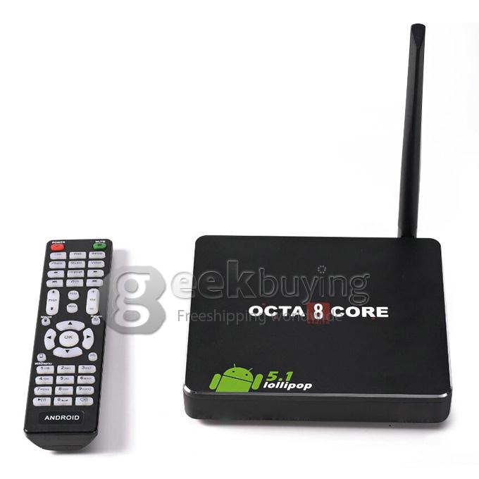 CSA90 Android 5.1 Lollipop TV Box RK3368 64-Bit Octa Core 2G/16G 2.4G/5G WiFi Gigabit LAN Bluetooth4.0 HDMI 4K H.265