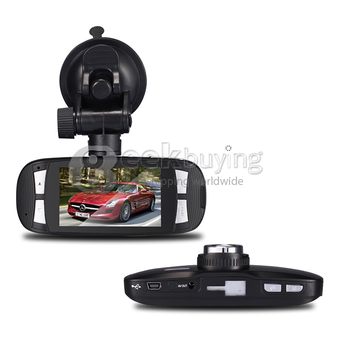 G1WT Full HD 1080P 2.7Inch 120 Degree Wide Angle G-Sensor Motion Detection HDMI/USB/AV-Out Car DVR Recorder - Black