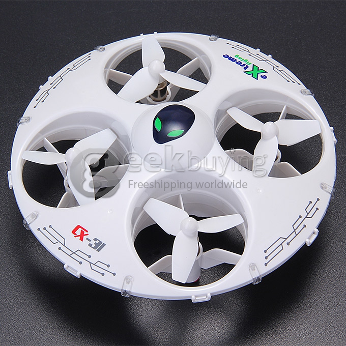 Cheerson CX-31 UFO 2.4G 6-Axis Gyro 3D Eversion With Headless Mode RC Quadcopter Left Hand Throttle - White