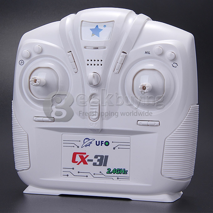 Cheerson CX-31 UFO 2.4G 6-Axis Gyro 3D Eversion With Headless Mode RC Quadcopter Left Hand Throttle - White