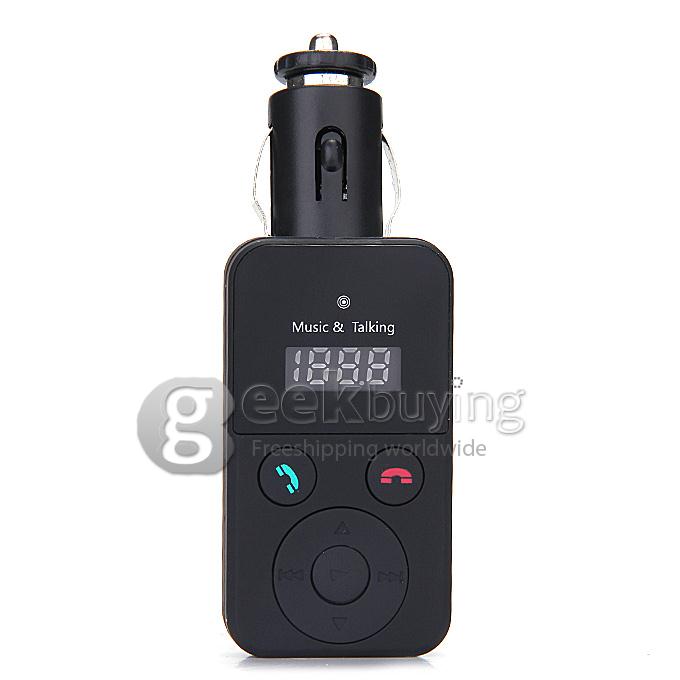 Car Kit MP3 Music Player Wireless FM Transmitter Radio Modulator With MIC Remote Control Support Handsfree SD TF card