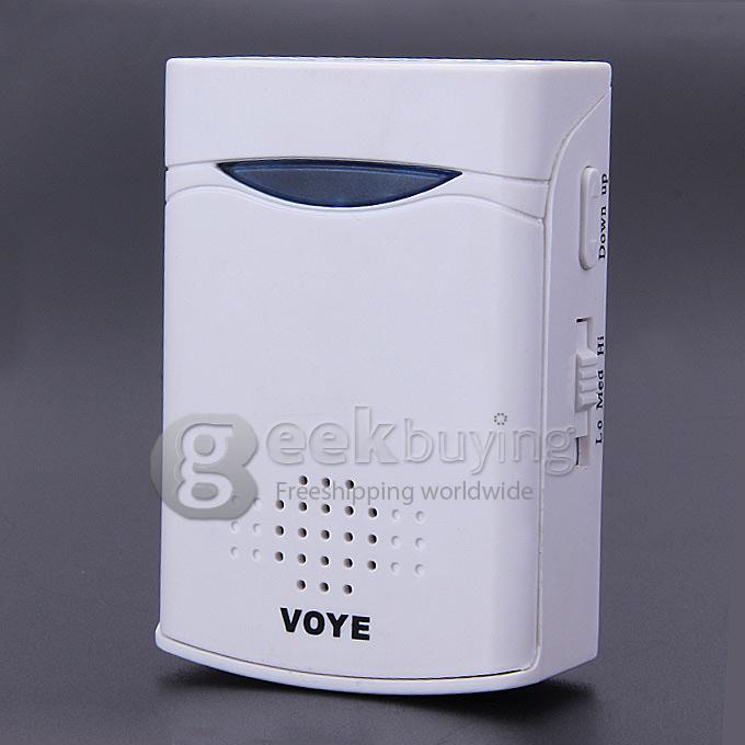 V006B2 Digital Wireless Door Bell With 38 Polyphony Tunes Songs LED Remote Control Digital Doorbell - White