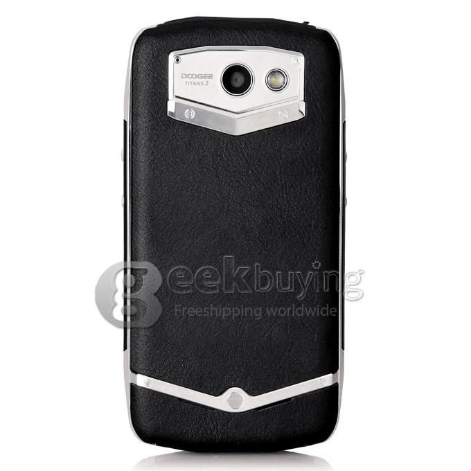 Sheepskin Pattern Back Case Shell for DOOGEE DG700 Smartphone - Black