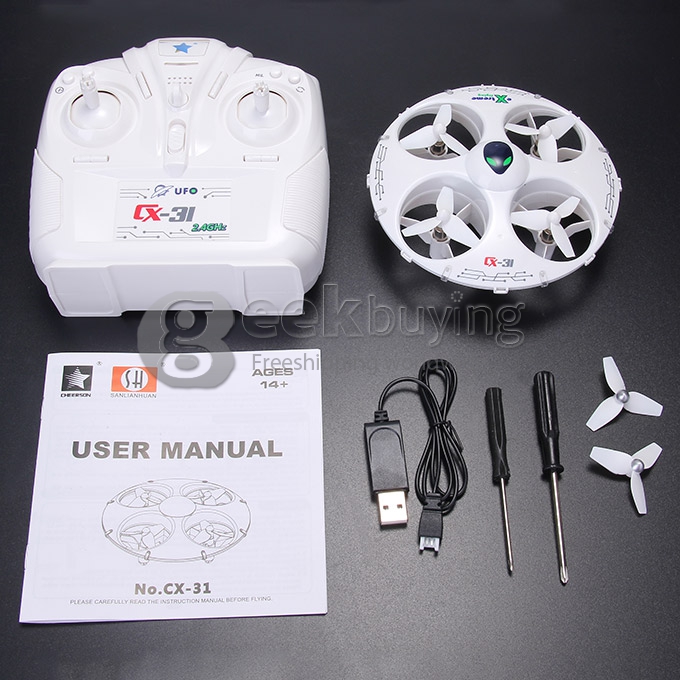 Cheerson Cx 31 2 4g 6axis 3d Eversion With Headless Mode Rc Quadcopter