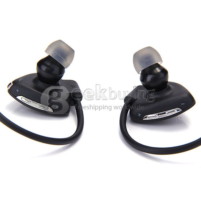 OVEVO SH03B Wireless Stereo BT4.0 Sport Headphone Capacitive MIC Waterproof Dustproof Shockproof - Black