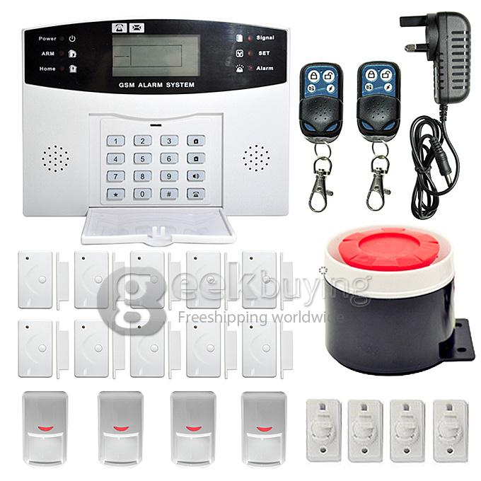 YA-500-GSM-6 Wireless SMS Home Security Alarm With Sensor Detector Call System - EU Plug