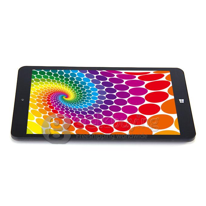 PIPO W4S Dual Boot 8 Inch 2GB/32GB Windows8.1 & Android4.4 Intel Z3735F Quad Core 1.83GHz Tablet PC 1280*800 IPS Bluetooth OTG HDMI WiFi - Black