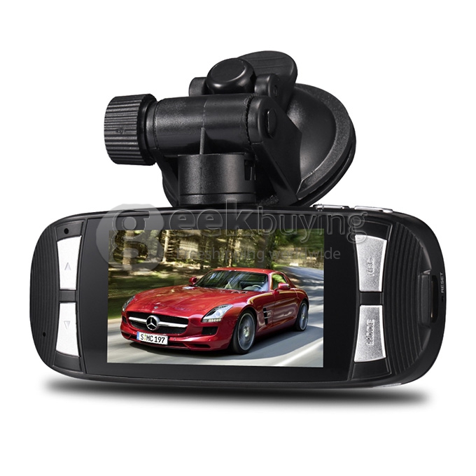 G1WT Full HD 1080P 2.7Inch 120 Degree Wide Angle G-Sensor Motion Detection HDMI/USB/AV-Out Car DVR Recorder - Black