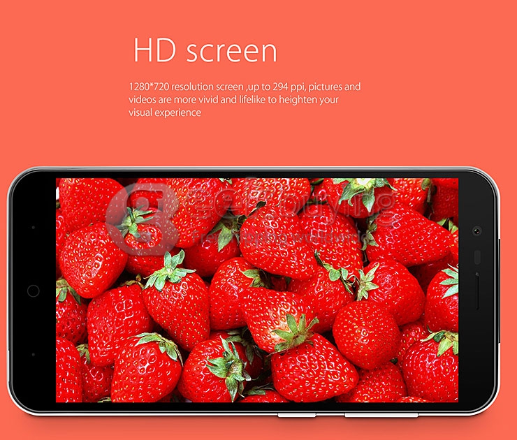 [HK Stock]Elephone P4000 5.0inch 64bit 4G LTE Android 5.1 Smartphone MTK6735 Quad Core 2GB RAM 16GB ROM 4800mAh Battery - White